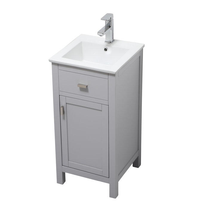 Breakwater Bay Alessandro 16'' Free Standing Single Bathroom Vanity
